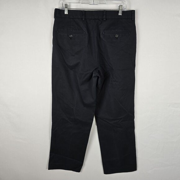 Nordstrom Chino Pants Men's 34 x 34 *** Dk Blue Straight Smartcare Wrinkle Free - Picture 4 of 16